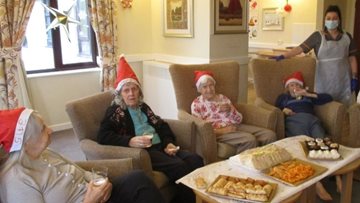 Christmas celebrations at Wirral care home